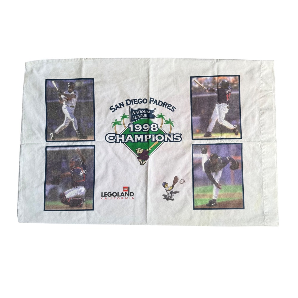 VTG San Diego Padres 1998 National League Champions Pillowcase MLB Baseball